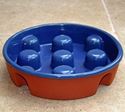 Picture of Dog Bowl - Gobblenot - Blue Glazed