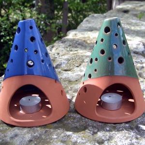 Picture of Glazed & Unglazed Cone Lanterns