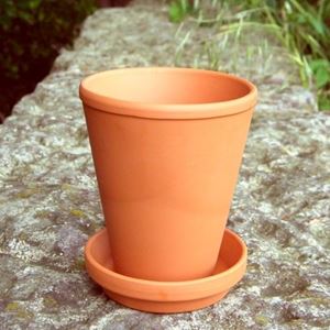 Picture of Long Tom Flower Pots with Saucers - pack of 10 [LT9/S9]