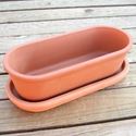 Picture of Terracotta Oval Trough & Tray