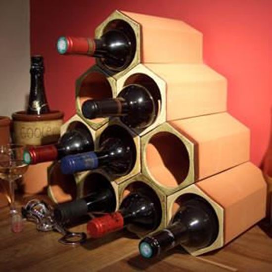 Glazed Terracotta Wine Racks Handmade UK