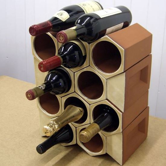 Glazed Terracotta Wine Racks Handmade UK