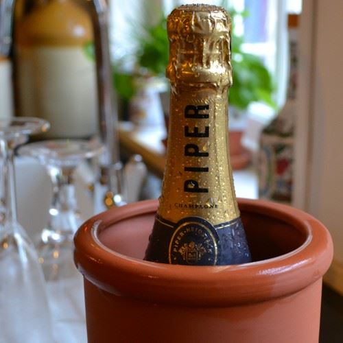 Round Terracotta Wine Cooler Handmade UK Terracotta Production