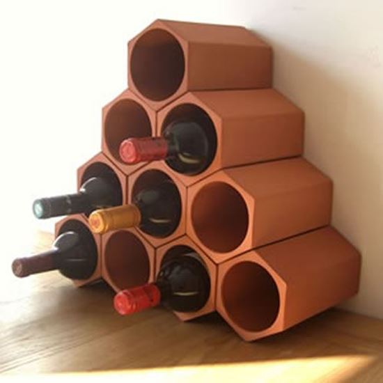 Terracotta Wine Rack Handmade UK Terracotta