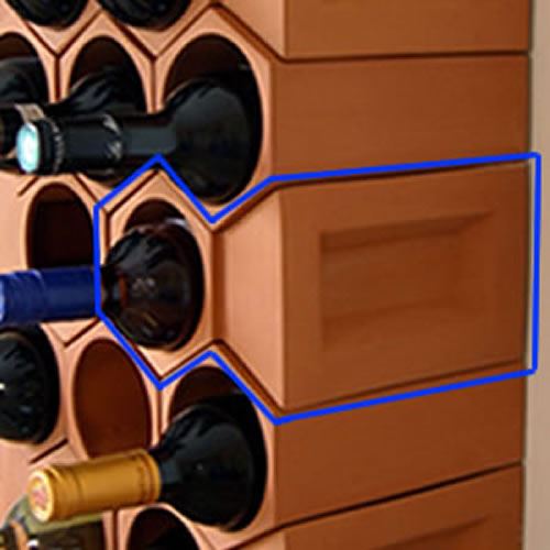 Keystone Wine Rack Units Handmade UK Terracotta