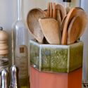 Picture of Glazed Hexagonal Utensil Holder