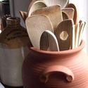 Picture of Glazed & Unglazed Panella Utensil Jar