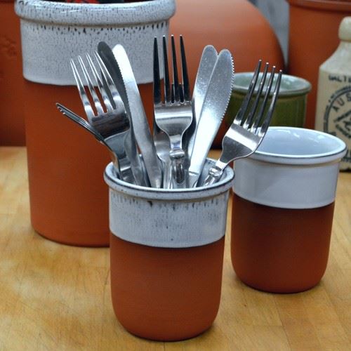 Glazed Cutlery Pots The Home of UK Terracotta Pottery