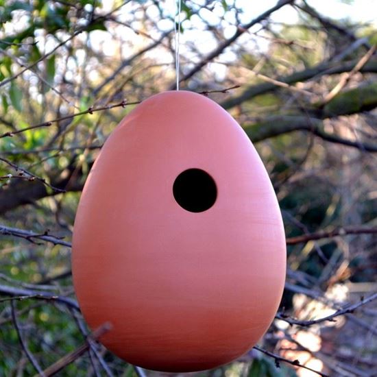 Picture of Terracotta Hanging Egg Bird Nester