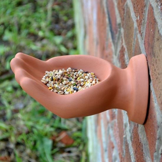 Picture of Terracotta 'Handy' Bird Feeder