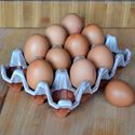 Picture of Pottery Egg Holders - 12 eggs - Mushroom Glaze