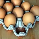 Picture of Ceramic Egg Holder | 12 Eggs - Oyster Glaze