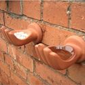 Picture of Terracotta 'Handy' Bird Feeder & Drinker Set