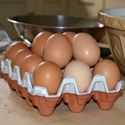 Picture of Ceramic Egg Trays with Cream Glaze | 12 Eggs