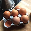 Picture of Ceramic Egg Tray with Pale Grey Glaze | 6 Eggs