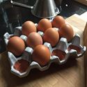 Picture of Ceramic Egg Holder - 12 Eggs - Pale Grey