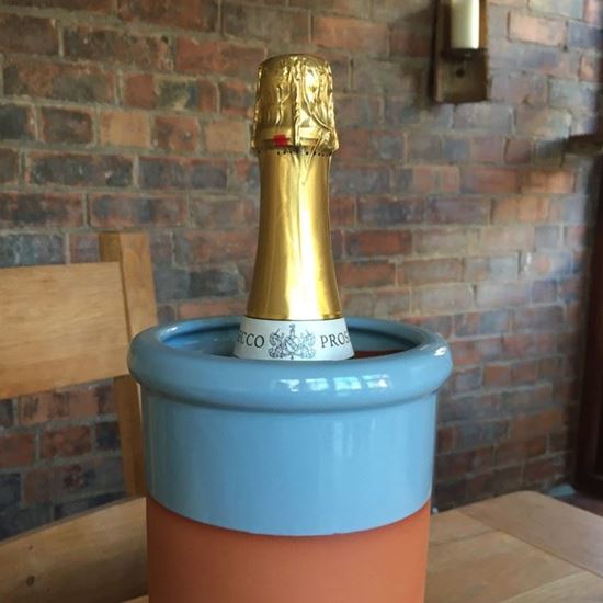 Round Terracotta Wine Cooler Handmade UK