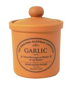 Picture of Small Garlic Pot - Terracotta - Made in England - Henry Watson