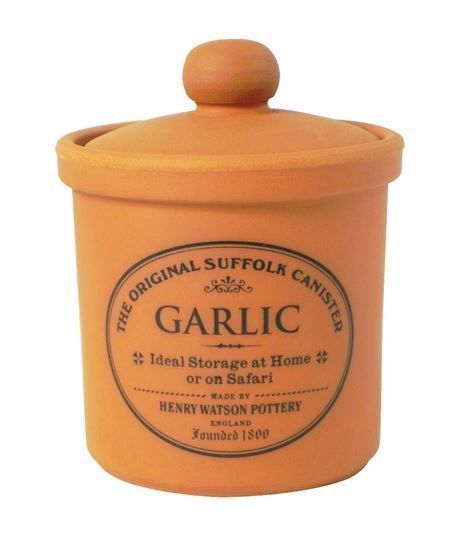Picture of Small Garlic Pot - Terracotta - Made in England - Henry Watson